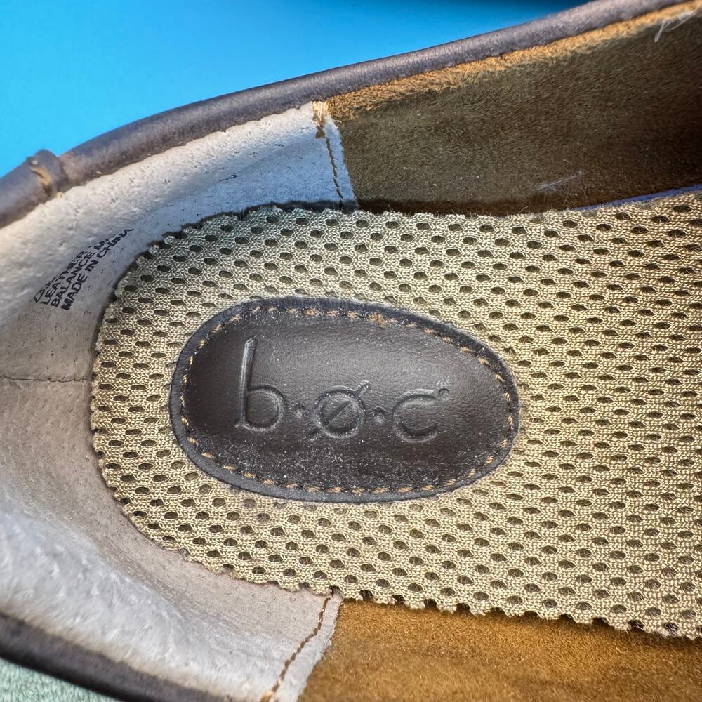 BOC Leather Mary Jane Comfort Shoes Hook Loop Strap Walking Work Womens 8M - Picture 10 of 11